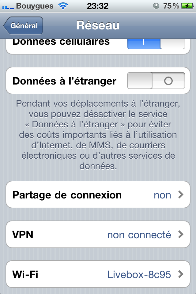 [iOS 4.3] Bouygues aurait il décidé d’autoriser la fonction Hotspot Wifi