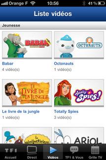 TF1 mobile sur iPhone passe en 1.1.3...