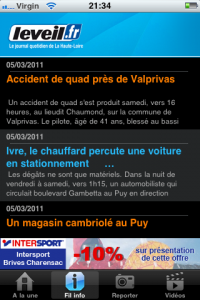 leveil02 Application l'éveil 43 - le fil info