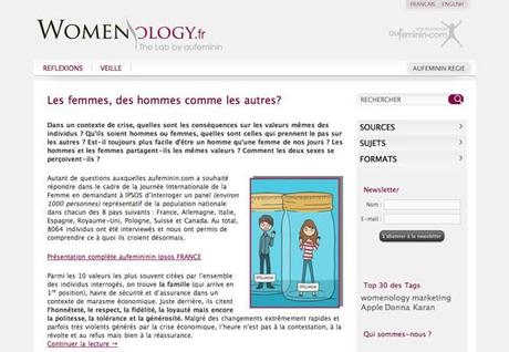 Womenology.fr, un laboratoire d’idées pour le marketing féminin