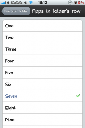 Five Icon Folder : définissez le nombre d’icônes alignés dans vos dossiers