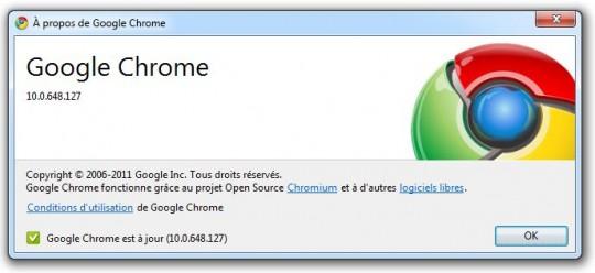 google chrome 540x248 Google Chrome passe en version 10
