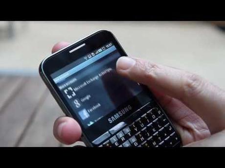 Samsung Galaxy Pro : smartphone Android avec clavier physique Image de prévisualisation YouTube