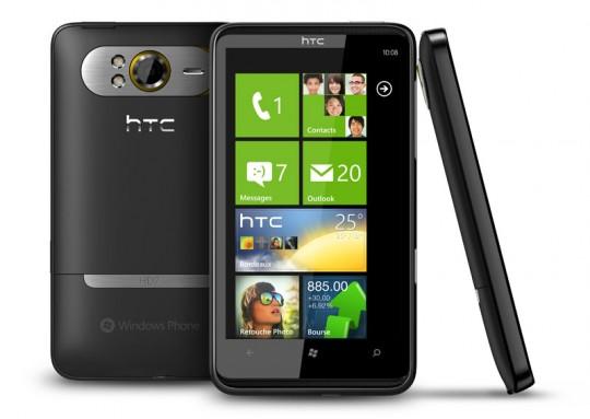 htc hd7 windows phone 7 540x383 La MàJ NoDo de Windows Phone 7 disponible sur le web