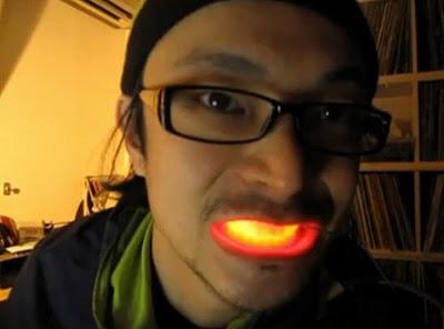 Mouth LED by Daito Manabe