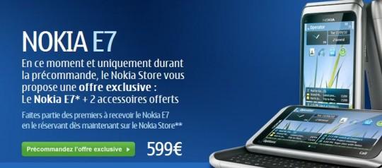 nokia e7 540x238 Le Nokia E7 en précommande