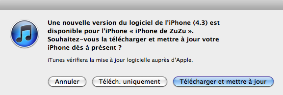 L’iOS 4.3 est disponible au téléchargement