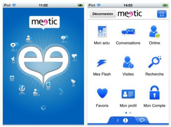 Application iPhone Meetic 01 550x407 Meetic débarque sur liPhone
