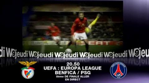 Benfica Lisbonne / PSG en Ligue Europa sur W9 ce soir ... bande annonce