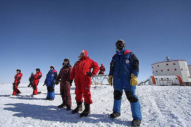 Station Concordia en Antarctique.