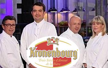 Moments bière de Kronenbourg avec Les 4 chefs de Top Chefs