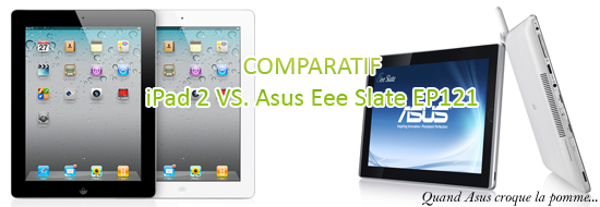 Image de COMPARAISON – iPad 2 VS. Asus Eee Slate EP121