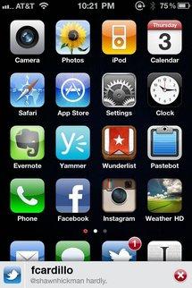 Concept écran iPhone iOS 5...