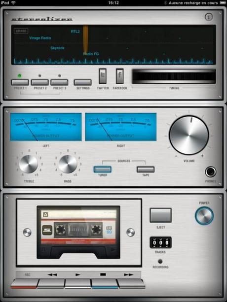 Stereolizer : une application iPad pour écouter et enregistrer ses radios préférées
