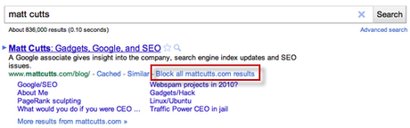 block search queries Comment bloquer les sites de spam dans Google sans extension.