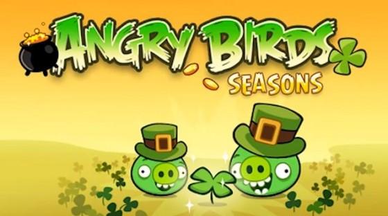 angry birds saint patrick 560x312 Angry Birds Season aux couleurs de lIrlande est disponible sur le market !