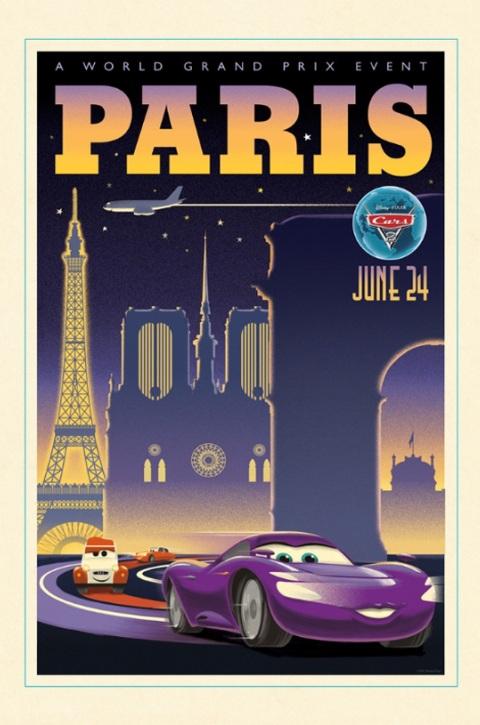 Cars 2 ... des affiches vintage