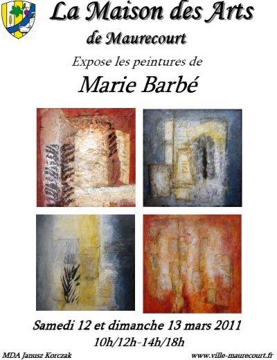 Exposition de Marie Barbé à Maurecourt