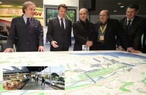 Christian Estrosi, Jean-Michel Wilmotte, José Lluis Mateo et Bernard Reichen