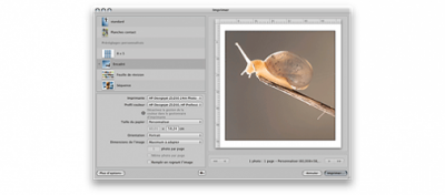 Astuce : imprimer rapidement avec Aperture
