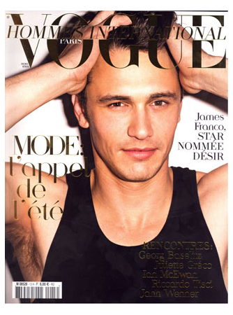 - Le beau James Franco pose en couverture du Vogue Hommes International !