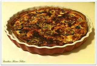 La recette Jambon : Tarte Jambon Courgettes