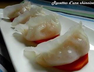Raviolis aux crevettes à la vapeur (Ha Kao) 蒸虾饺 zhēng xiā jiǎo