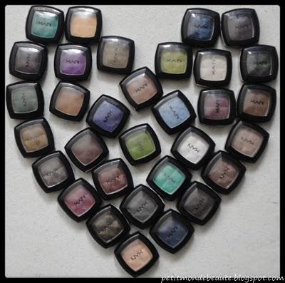 Ma collection de fards NYX [Swatch Inside]