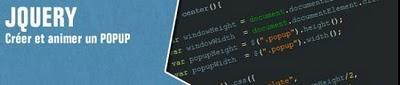 Créer et animer un POPUP avec JQUERY