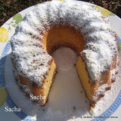 Gâteau  d' amandes au sirop d'orgeat