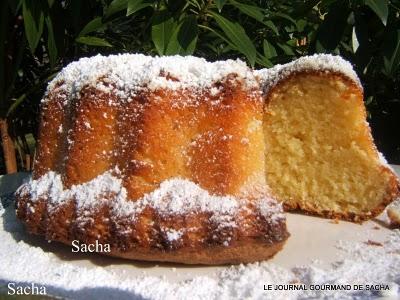 Gâteau  d' amandes au sirop d'orgeat