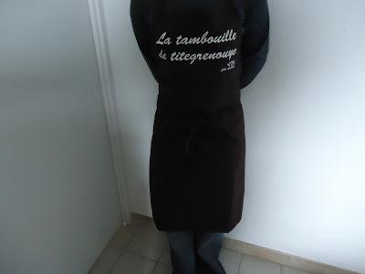 J'ai reçu mon tablier !!!!
