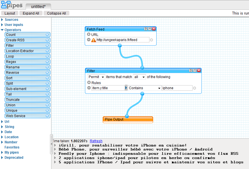 Yahoo Pipes, pour exploiter au mieux toutes vos sources d’informations