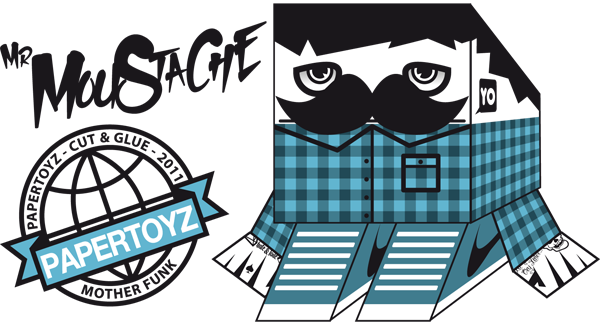 Papertoyz - Mr Mustache