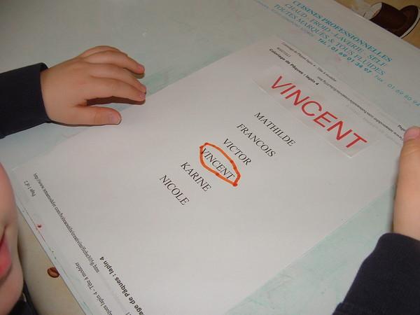 Reconaitre son prénom