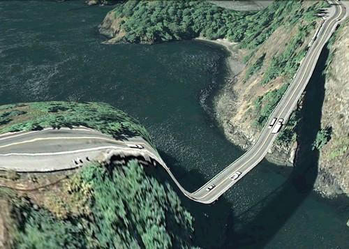 Le pont Deception Pass, dans l'Etat de Washington, USA