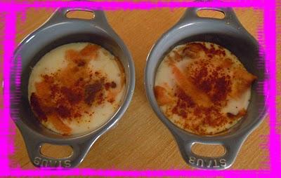 oeufs cocotte à la truite fumée DUKAN
