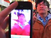 pirate écrans Times Square avec iPhone