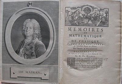Bibliophilie et Sciences: Mairan, un académicien du siècle des Lumières