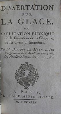Bibliophilie et Sciences: Mairan, un académicien du siècle des Lumières
