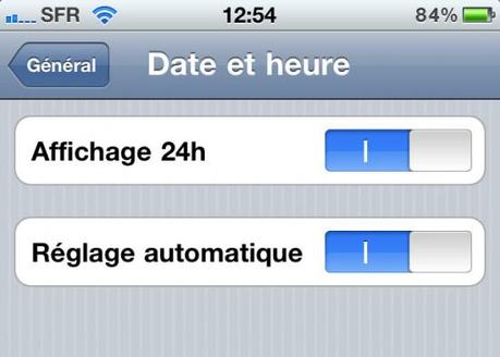 iOS 4.3 : nouveaux dysfonctionnements du réglage automatique de l’heure