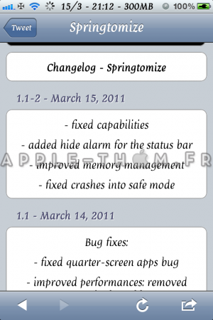[MàJ] SPRINGTOMIZE 1.1 et 1.1-2 : correction de bugs a gogo
