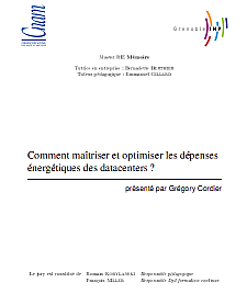 Data center - mémoire - maîtriser et optimiser l'efficience énergétique des data centers