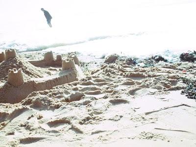 la plage à la fin de l'hiver ...