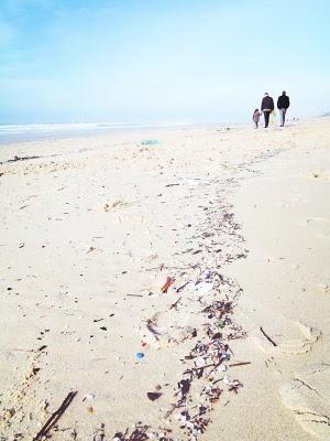 la plage à la fin de l'hiver ...