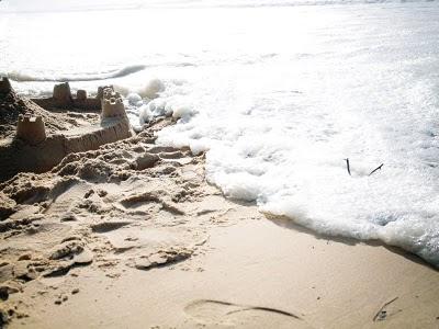 la plage à la fin de l'hiver ...