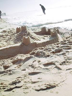 la plage à la fin de l'hiver ...