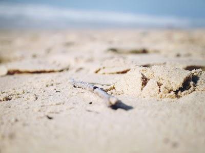 la plage à la fin de l'hiver ...