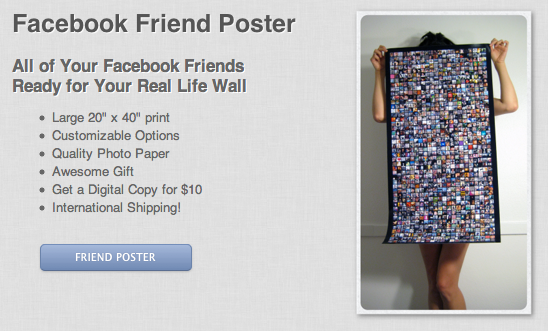 Vos amis Facebook sur un poster, c’est possible