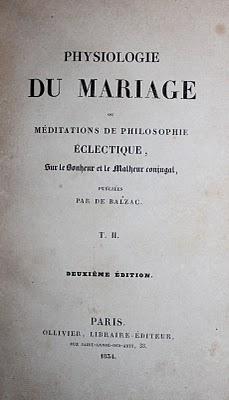H. de Balzac : La Physiologie du mariage ou méditations sur le bonheur et le malheur conjugal (1834). Rare seconde édition.